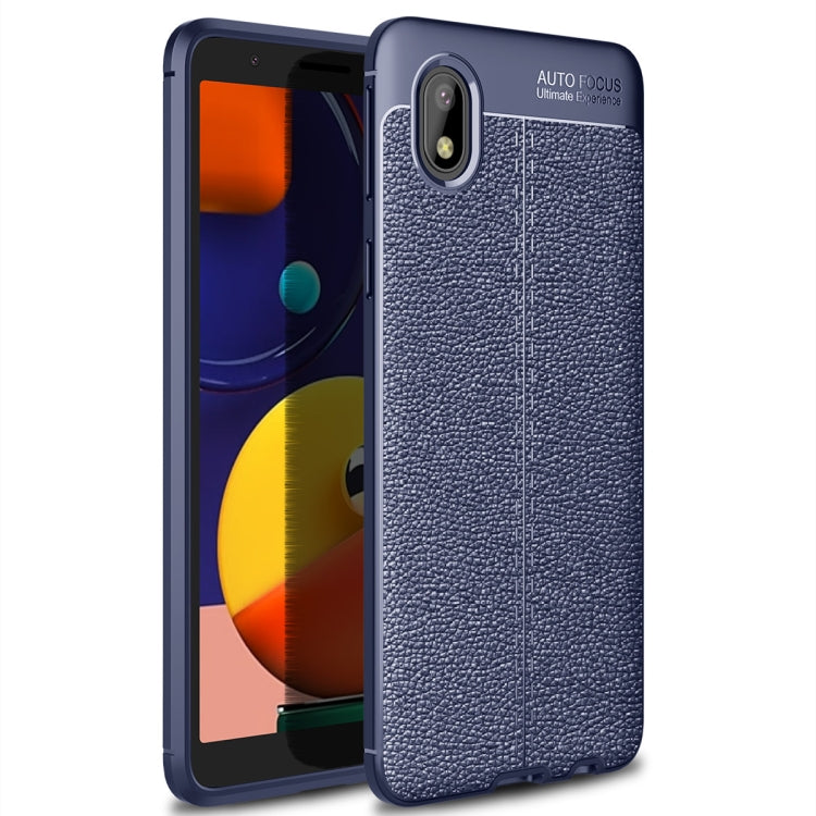 For Samsung Galaxy A01 Core/M01Core Litchi Texture TPU Shockproof Case