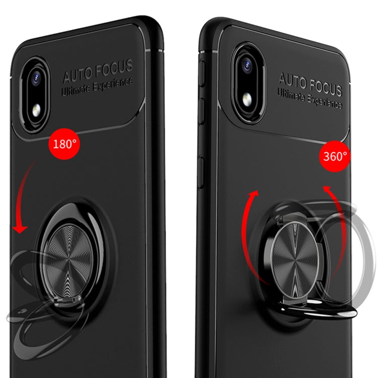 For Samsung Galaxy A01 Core Metal Ring Holder 360 Degree Rotating TPU Case