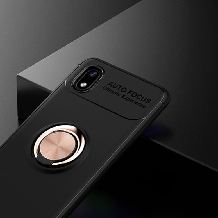 For Samsung Galaxy A01 Core Metal Ring Holder 360 Degree Rotating TPU Case