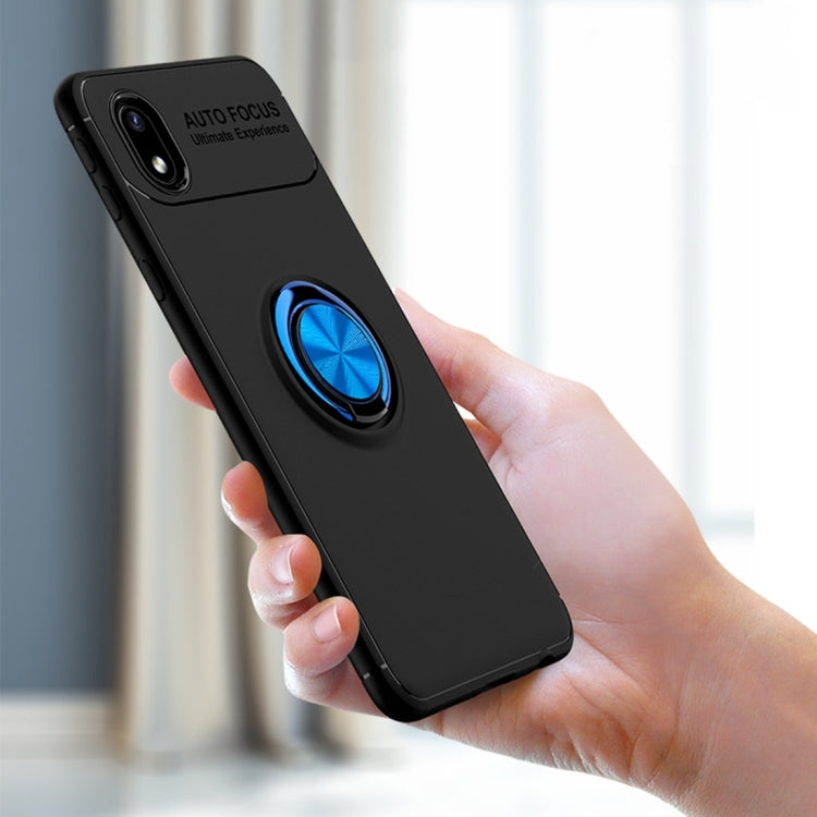 For Samsung Galaxy A01 Core Metal Ring Holder 360 Degree Rotating TPU Case