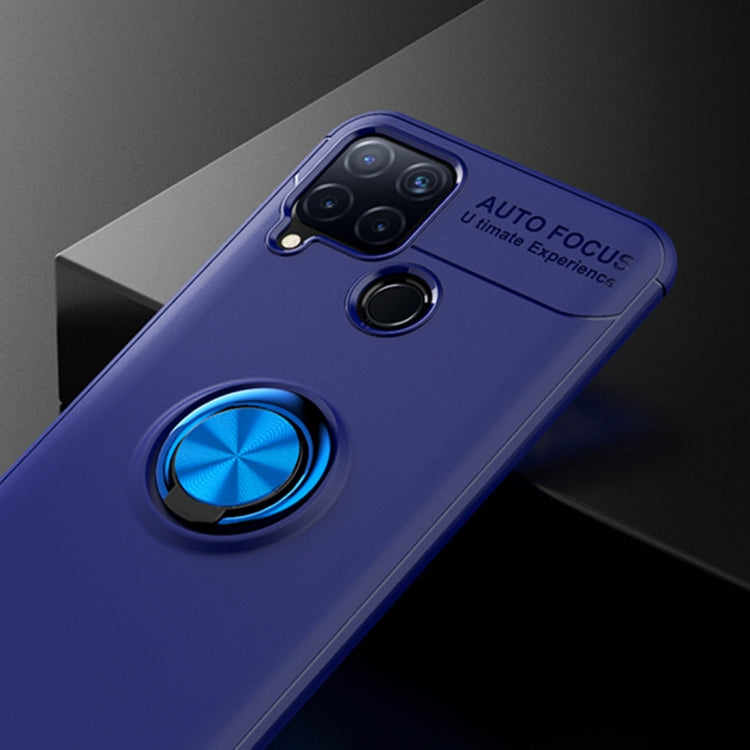 For OPPO Realme C15 Metal Ring Holder 360 Degree Rotating TPU Case