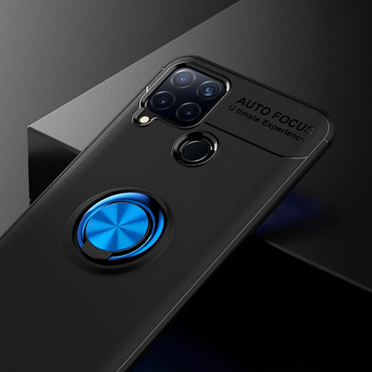 For OPPO Realme C15 Metal Ring Holder 360 Degree Rotating TPU Case