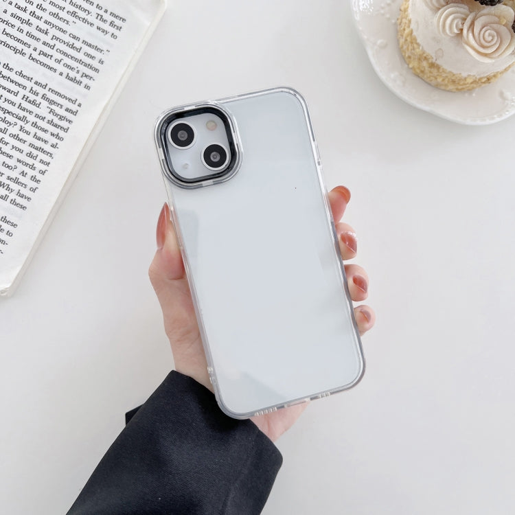 For iPhone 13 For  iPhone 13 Macaron Lens Frame Transparent TPU Phone Case