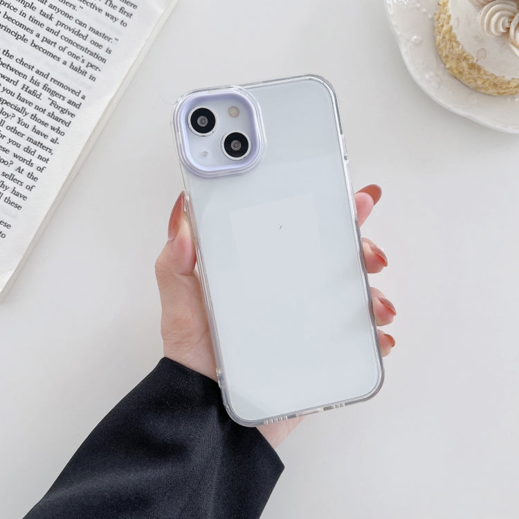 For iPhone 13 For  iPhone 13 Macaron Lens Frame Transparent TPU Phone Case