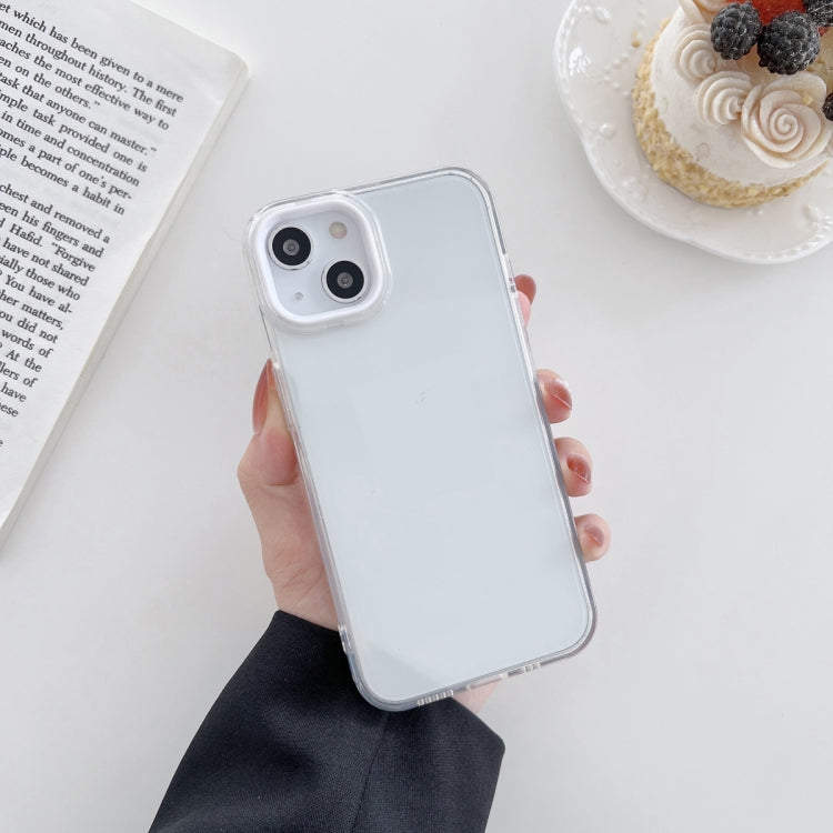 For iPhone 13 Pro Max  Macaron Lens Frame Transparent TPU Phone Case