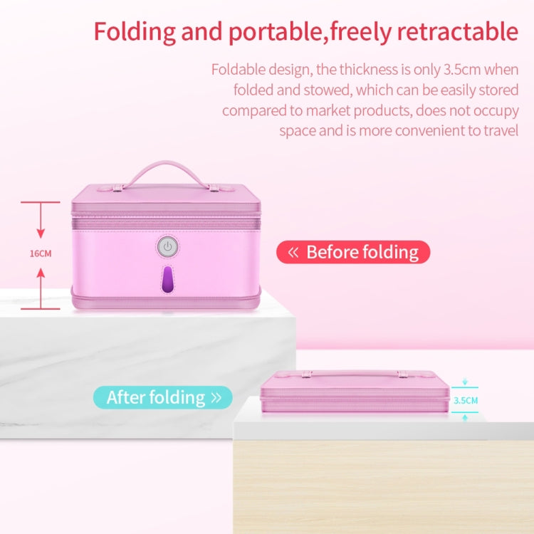 UVC Ultraviolet Sterilization Bag Portable Foldable Clothing Sterilization Box Bag, Size:Large 28x22x18cm