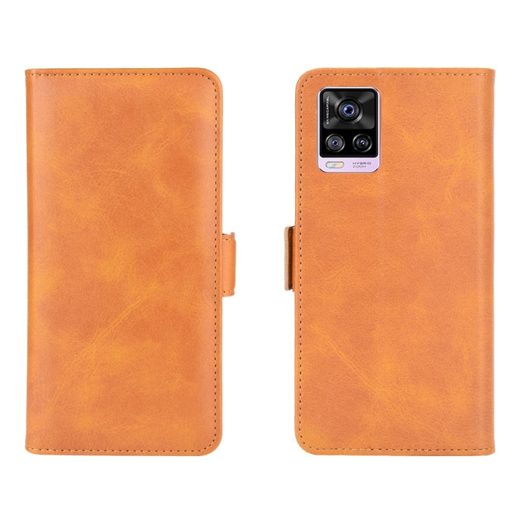 For Vivo S7 5G Dual-side Magnetic Buckle Horizontal Flip Leather Case with Holder & Card Slots & Wallet