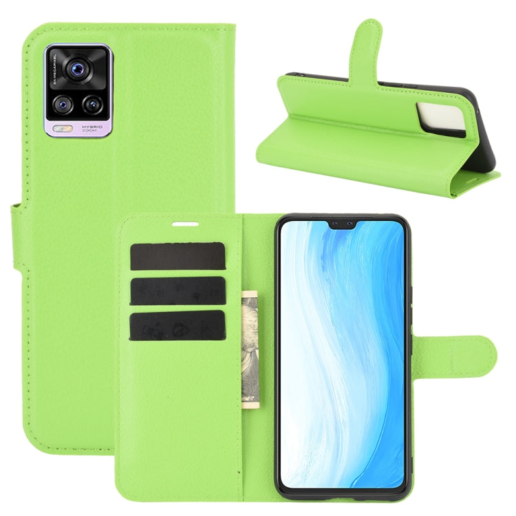 For Vivo S7 5G Litchi Texture Horizontal Flip Protective Case with Holder & Card Slots & Wallet