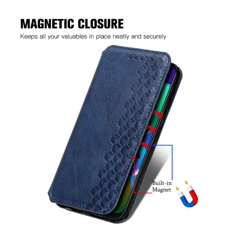 For Samsung Galaxy M21/M30s Cubic Grid Pressed Horizontal Flip Magnetic Leather Case with Holder & Card Slots & Wallet