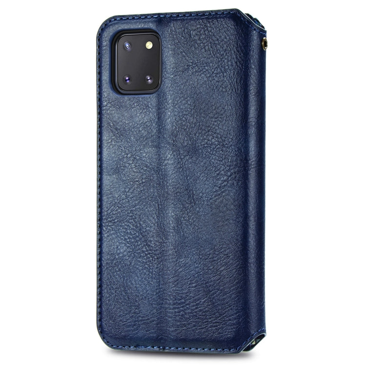 For Galaxy Note 10 Lite/A81/M60S Cubic Grid Pressed Horizontal Flip Magnetic Leather Case with Holder & Card Slots & Wallet