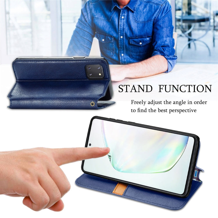 For Galaxy Note 10 Lite/A81/M60S Cubic Grid Pressed Horizontal Flip Magnetic Leather Case with Holder & Card Slots & Wallet