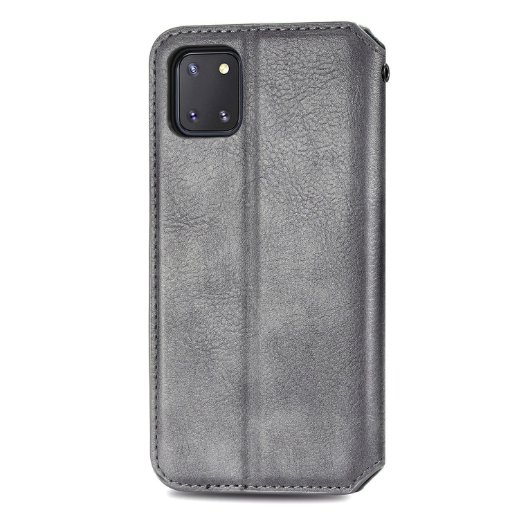 For Galaxy Note 10 Lite/A81/M60S Cubic Grid Pressed Horizontal Flip Magnetic Leather Case with Holder & Card Slots & Wallet