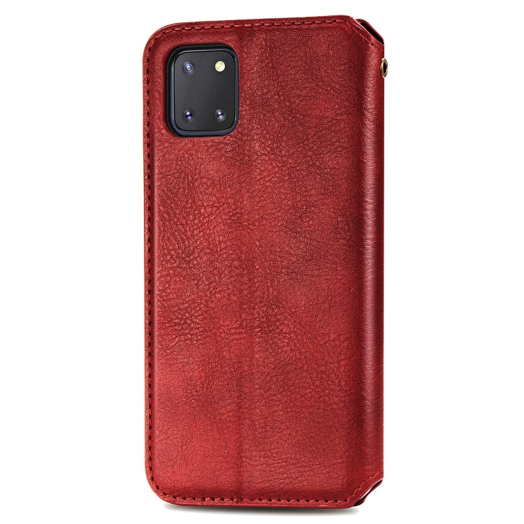For Galaxy Note 10 Lite/A81/M60S Cubic Grid Pressed Horizontal Flip Magnetic Leather Case with Holder & Card Slots & Wallet