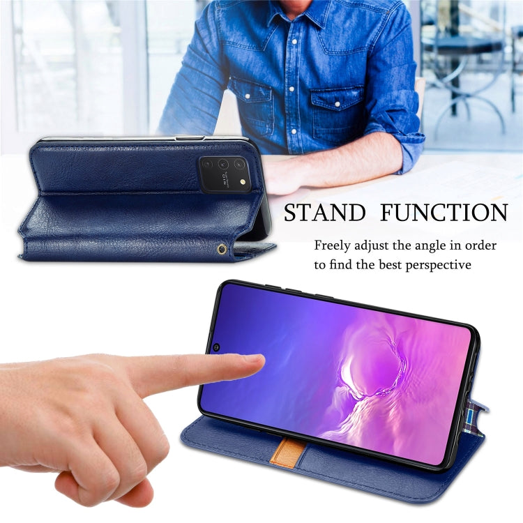 For Galaxy M80S/A91/S10 Lite Cubic Grid Pressed Horizontal Flip Magnetic Leather Case with Holder & Card Slots & Wallet