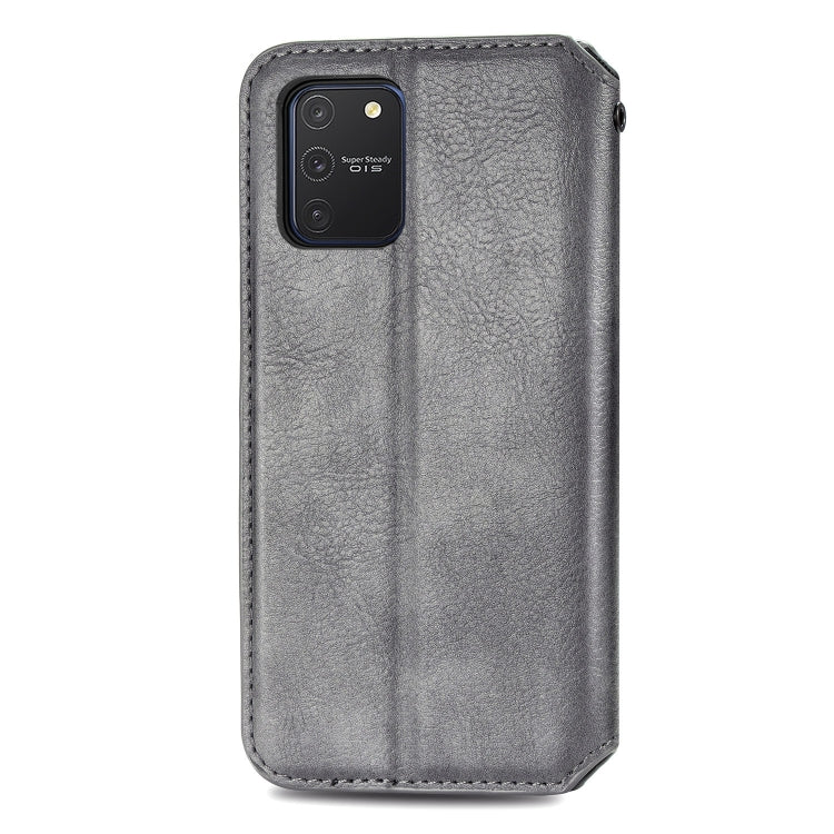 For Galaxy M80S/A91/S10 Lite Cubic Grid Pressed Horizontal Flip Magnetic Leather Case with Holder & Card Slots & Wallet