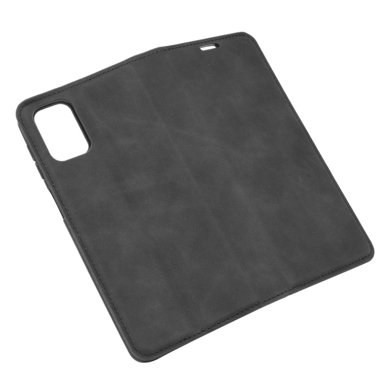 For Samsung Galaxy M31s Retro-skin Business Magnetic Suction Leather Case with Holder & Card Slots & Wallet
