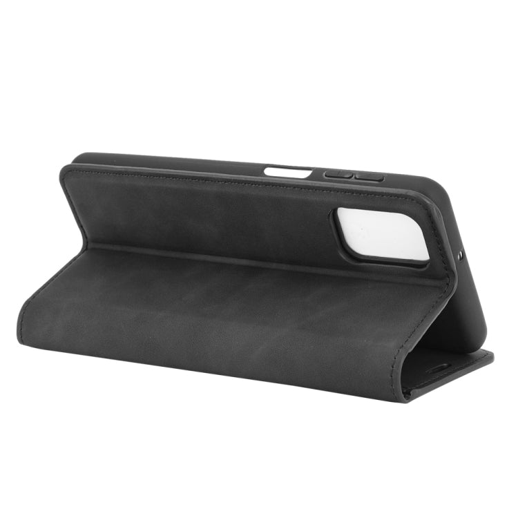 For Samsung Galaxy M31s Retro-skin Business Magnetic Suction Leather Case with Holder & Card Slots & Wallet