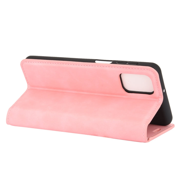 For Samsung Galaxy M31s Retro-skin Business Magnetic Suction Leather Case with Holder & Card Slots & Wallet
