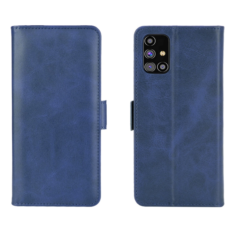 For Samsung Galaxy M31s Dual-side Magnetic Buckle Horizontal Flip Leather Case with Holder & Card Slots & Wallet