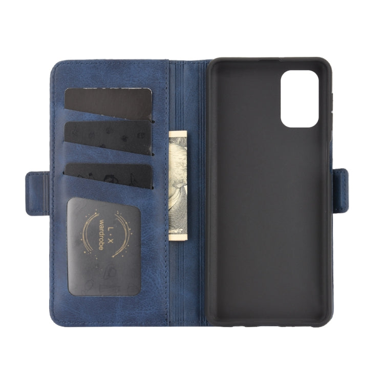 For Samsung Galaxy M31s Dual-side Magnetic Buckle Horizontal Flip Leather Case with Holder & Card Slots & Wallet