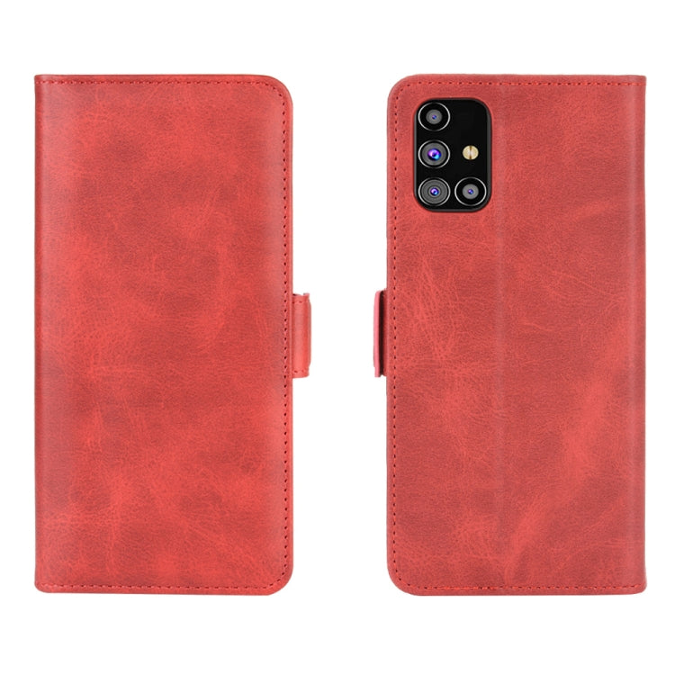 For Samsung Galaxy M31s Dual-side Magnetic Buckle Horizontal Flip Leather Case with Holder & Card Slots & Wallet