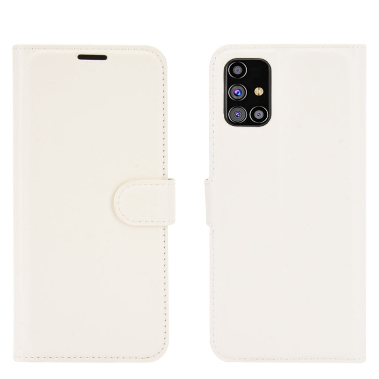 For Samsung Galaxy M31s Litchi Texture Horizontal Flip Protective Case with Holder & Card Slots & Wallet