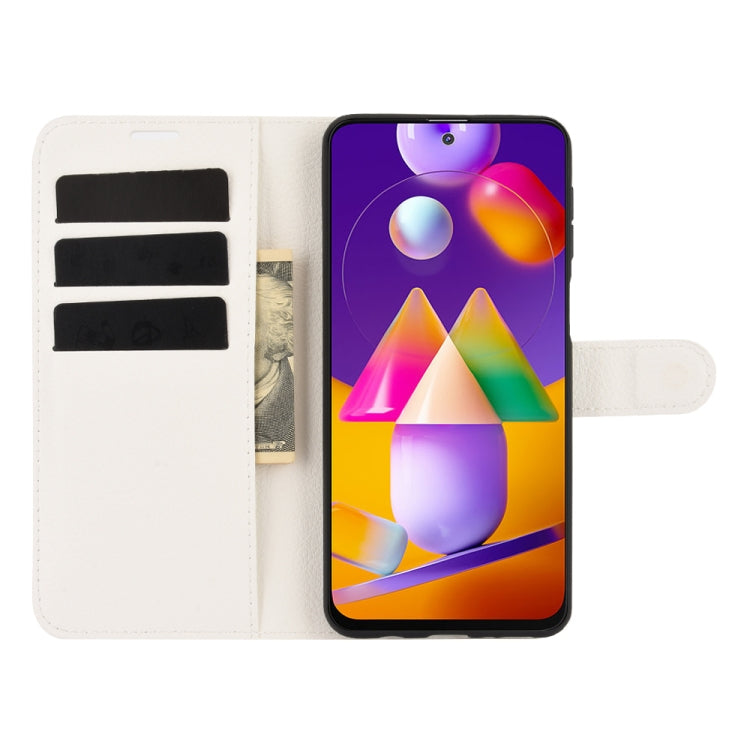 For Samsung Galaxy M31s Litchi Texture Horizontal Flip Protective Case with Holder & Card Slots & Wallet