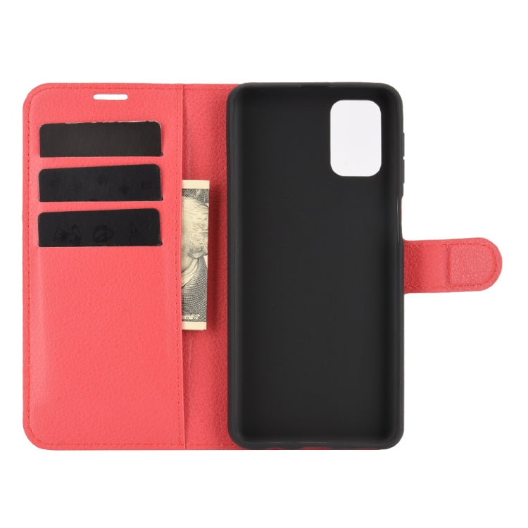 For Samsung Galaxy M31s Litchi Texture Horizontal Flip Protective Case with Holder & Card Slots & Wallet