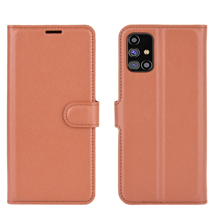 For Samsung Galaxy M31s Litchi Texture Horizontal Flip Protective Case with Holder & Card Slots & Wallet