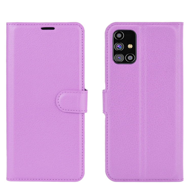 For Samsung Galaxy M31s Litchi Texture Horizontal Flip Protective Case with Holder & Card Slots & Wallet