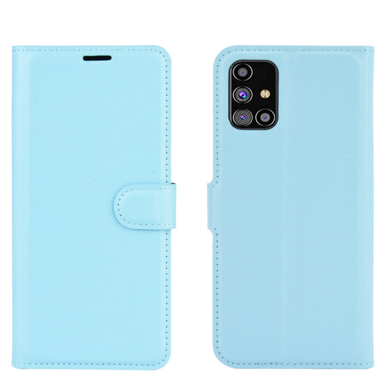 For Samsung Galaxy M31s Litchi Texture Horizontal Flip Protective Case with Holder & Card Slots & Wallet