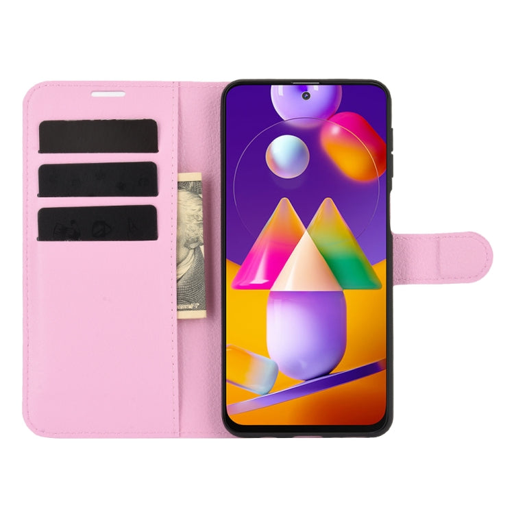 For Samsung Galaxy M31s Litchi Texture Horizontal Flip Protective Case with Holder & Card Slots & Wallet