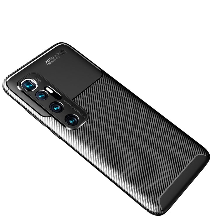 For Xiaomi Mi 10 Ultra Carbon Fiber Texture Shockproof TPU Case