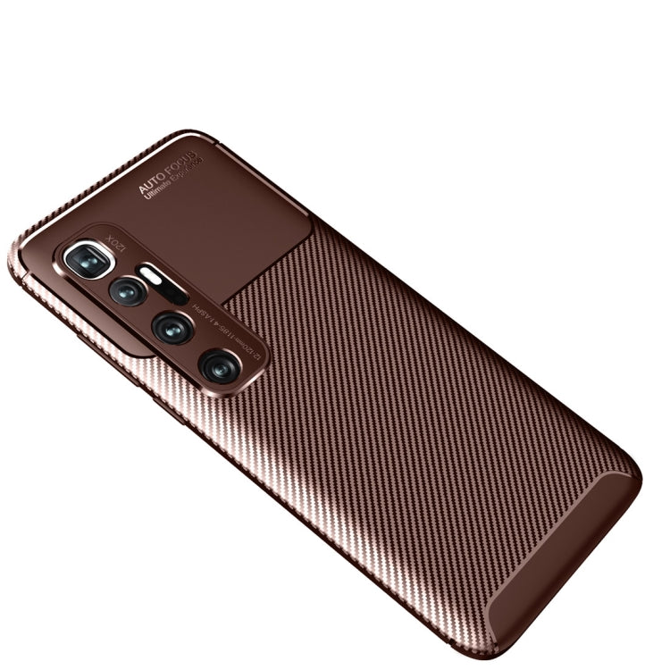 For Xiaomi Mi 10 Ultra Carbon Fiber Texture Shockproof TPU Case