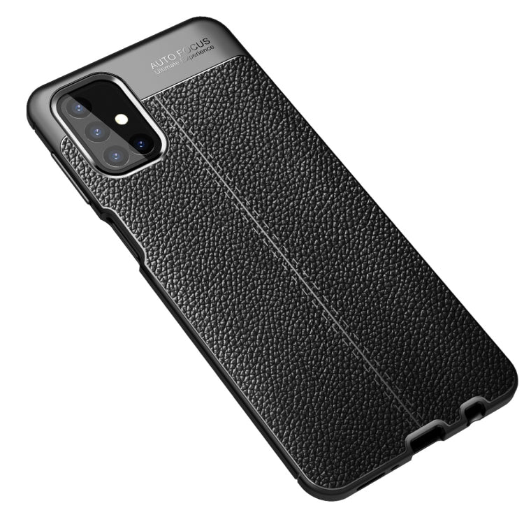 For Samsung Galaxy M31s Litchi Texture TPU Shockproof Case