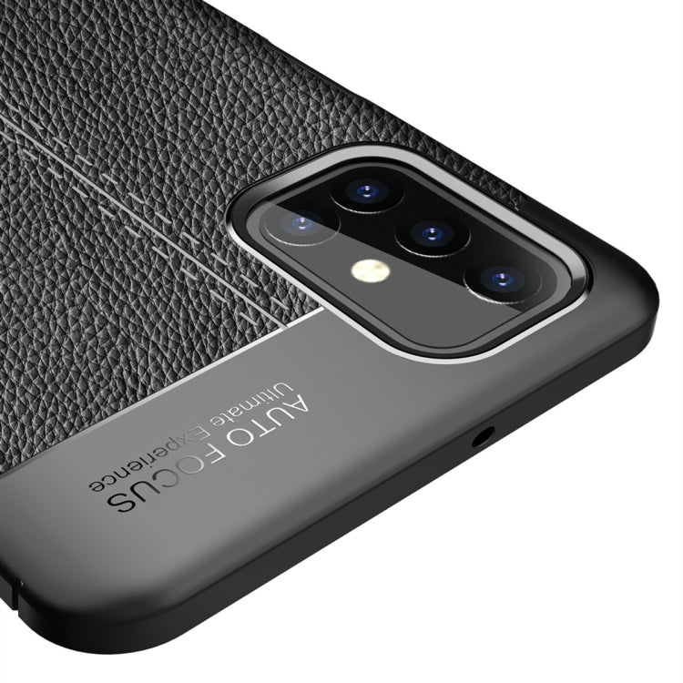 For Samsung Galaxy M31s Litchi Texture TPU Shockproof Case