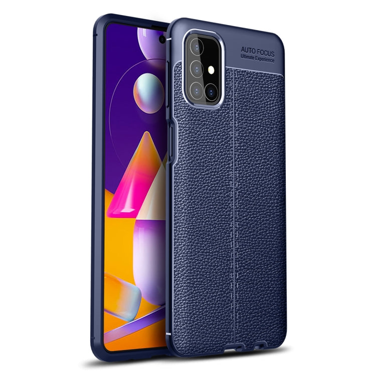 For Samsung Galaxy M31s Litchi Texture TPU Shockproof Case