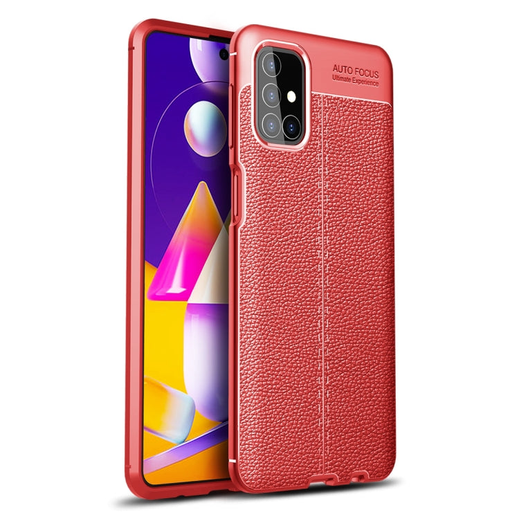 For Samsung Galaxy M31s Litchi Texture TPU Shockproof Case