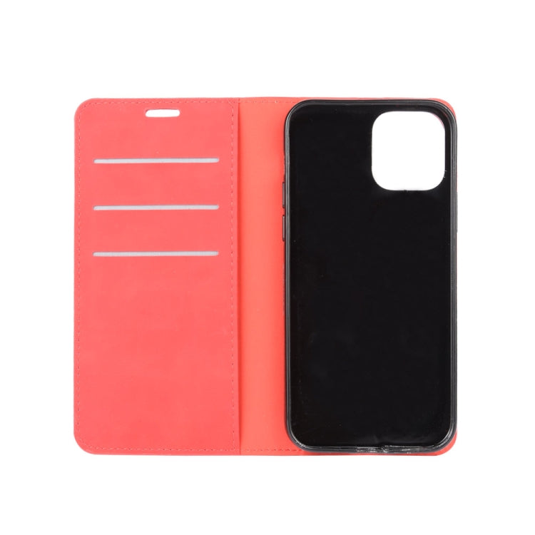 For iPhone 12 Pro Max Retro-skin Business Magnetic Suction Leather Case with Holder & Card Slots & Wallet