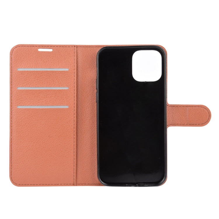 For iPhone 12 Pro Max Litchi Texture Horizontal Flip Protective Case with Holder & Card Slots & Wallet