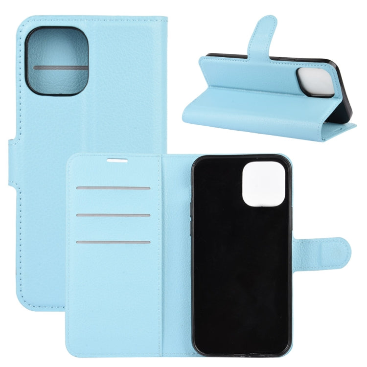 For iPhone 12 Pro Max Litchi Texture Horizontal Flip Protective Case with Holder & Card Slots & Wallet
