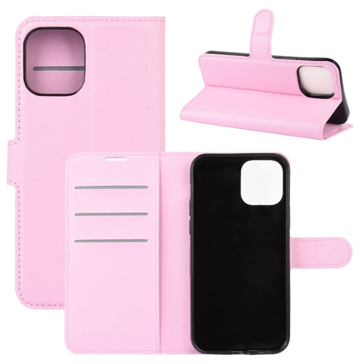 For iPhone 12 Pro Max Litchi Texture Horizontal Flip Protective Case with Holder & Card Slots & Wallet