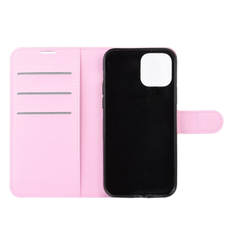 For iPhone 12 Pro Max Litchi Texture Horizontal Flip Protective Case with Holder & Card Slots & Wallet