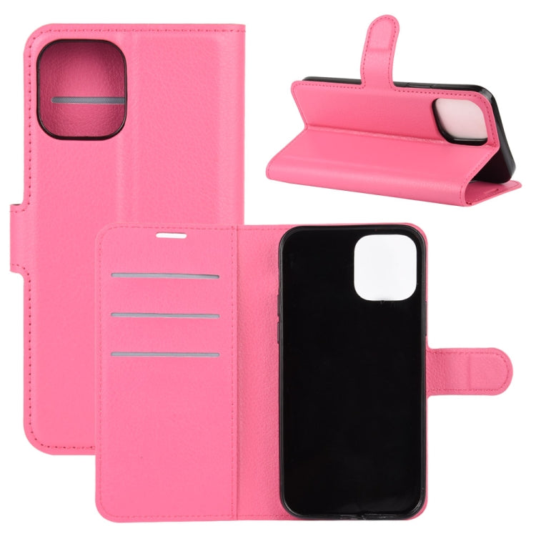 For iPhone 12 Pro Max Litchi Texture Horizontal Flip Protective Case with Holder & Card Slots & Wallet