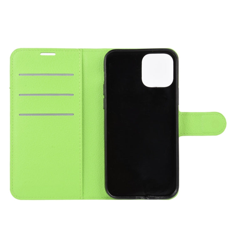 For iPhone 12 Pro Max Litchi Texture Horizontal Flip Protective Case with Holder & Card Slots & Wallet