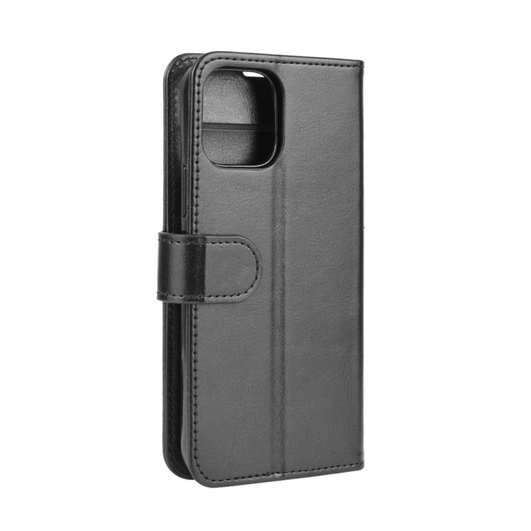 For iPhone 12 Pro Max R64 Texture Single Horizontal Flip Protective Case with Holder & Card Slots & Wallet& Photo Frame