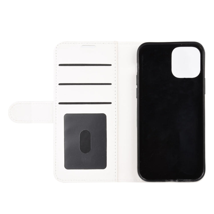 For iPhone 12 Pro Max R64 Texture Single Horizontal Flip Protective Case with Holder & Card Slots & Wallet& Photo Frame