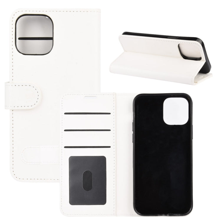 For iPhone 12 Pro Max R64 Texture Single Horizontal Flip Protective Case with Holder & Card Slots & Wallet& Photo Frame