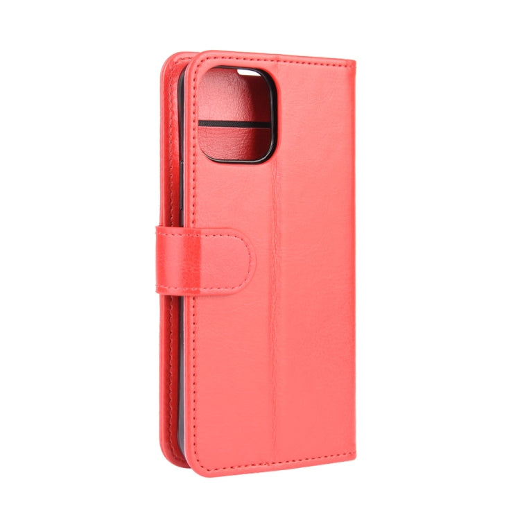 For iPhone 12 Pro Max R64 Texture Single Horizontal Flip Protective Case with Holder & Card Slots & Wallet& Photo Frame