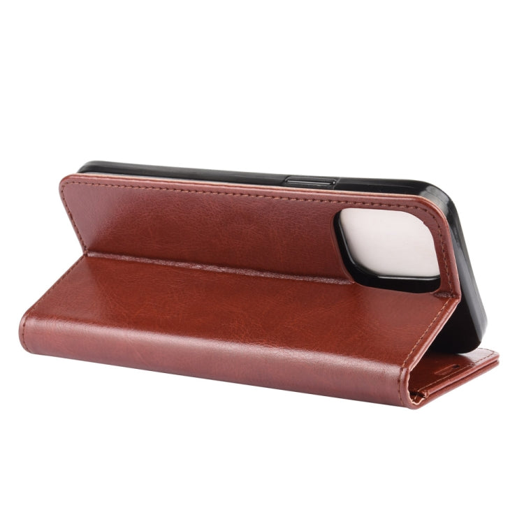 For iPhone 12 Pro Max R64 Texture Single Horizontal Flip Protective Case with Holder & Card Slots & Wallet& Photo Frame